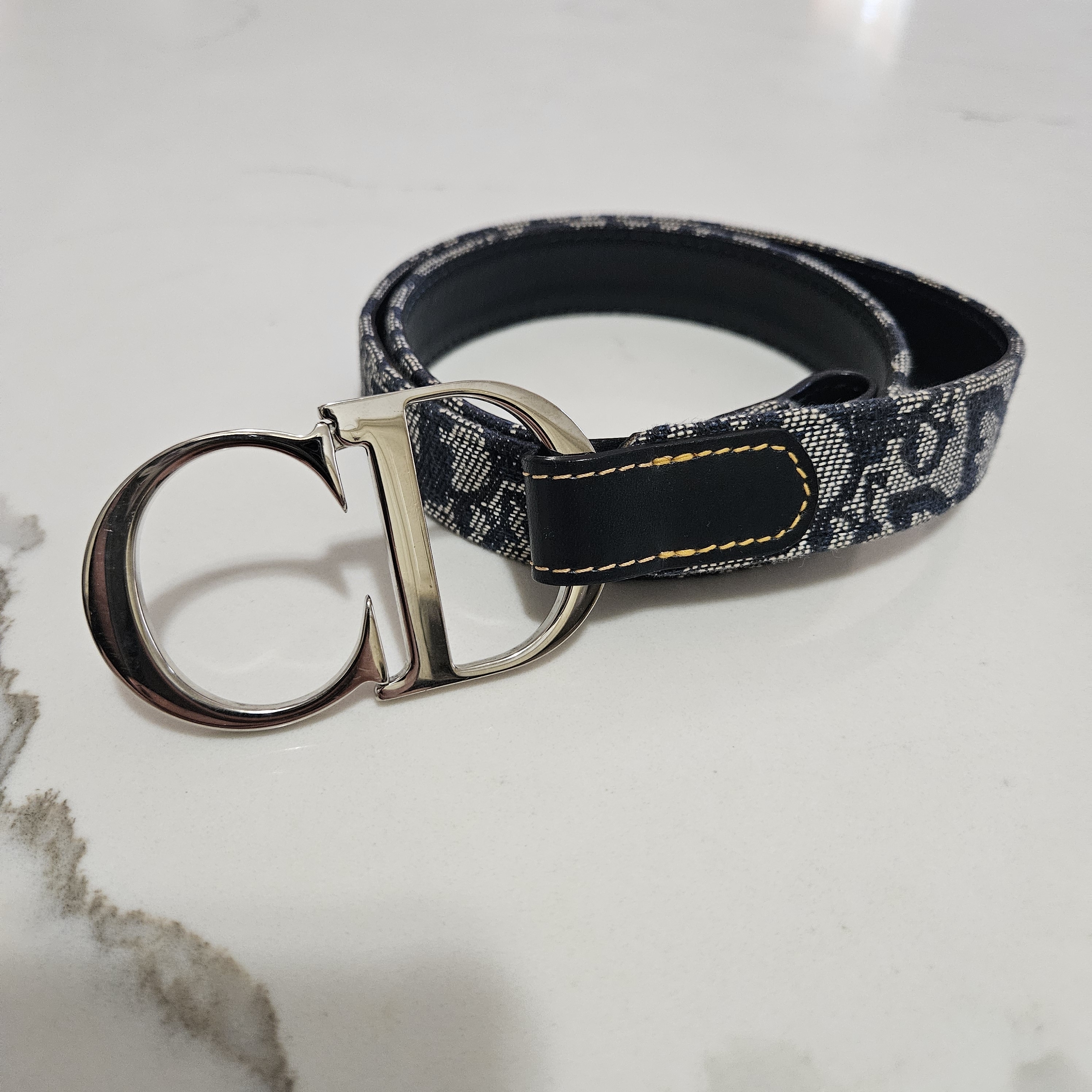 Dior Black And Silver Women's Belt